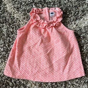 Janie and Jack Coral Ruffle Mockneck Top 12-18 Months